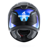 Shark Ridill 2 Mekarium Mat Motorradhelm L (59), sportlicher Integralhelm, matt schwarz/blau, komfortable Passform, modernes Belüftungssystem, kratzfestes Visier, für sicheres und stylisches Fahren