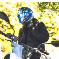 Shark Ridill 2 Mekarium Mat Motorradhelm L (59), sportlicher Integralhelm, matt schwarz/blau, komfortable Passform, modernes Belüftungssystem, kratzfestes Visier, für sicheres und stylisches Fahren