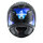Shark Ridill 2 Mekarium Mat Motorradhelm L (59), sportlicher Integralhelm, matt schwarz/blau, komfortable Passform, modernes Belüftungssystem, kratzfestes Visier, für sicheres und stylisches Fahren