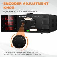 NICE-POWER Labornetzteil 30V 40A, Modell 1200W, variabel, mit Encoder, präzise Spannungs- & Stromeinstellung, intelligenter Schutz, für Labor, Werkstatt & Elektronikprojekte