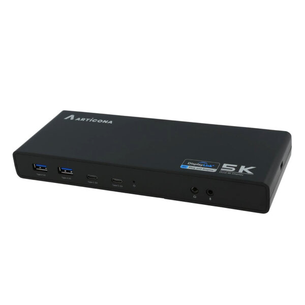 Articona 4631024 USB-C Docking Station – Für Dual HDMI/DisplayPort, vielseitige Anschlüsse, unterstützt mehrere Monitore, ideal für flexibles Arbeiten und effizientes Multitasking am Arbeitsplatz.