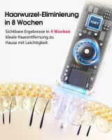 IPL Haarentfernungsgerät PB2, 9 Energiestufen, sanfte & effektive Haarentfernung, für Damen & Herren, weiß/gold/rosé, komfortable Anwendung, modernes Design