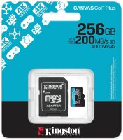 Kingston Canvas Go Plus SDCG4/256GB microSD-Karte 256GB,...