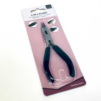 Vaessen Creative 3-in-1 Pliers, Multifunctional Tool, Model No. 2137-001, for crafting, cutting, bending, crimping, ideal for jewelry making and DIY projects, ergonomic handle, compact and versatile.