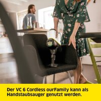 Kärcher VC 6 Akku-Staubsauger, kabellos, vielseitig, leicht, für Familien, Einheitsgröße, starke Saugleistung, flexible Anwendung, einfache Handhabung, ideal für alle Bodenarten, modernes Design