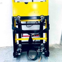 Elektrischer Treppensteiger Wagen, Modellnr, Sackkarre für Schwerlast bis 200 kg, mit Sicherheitsseil, ideal für sicheren Transport schwerer Lasten auf Treppen, robuste Bauweise, elektrisch angetrieben