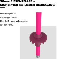 Atomic AMT Jr Skistöcke, Modellnr: AMT JR, Skistock für Kinder, robuster 3* Aluminium-Schaft, ergonomischer Junior-Griff, flexible Kids-Handschlaufe, 50mm Pistenteller, leicht & stabil für junge Skifahrer