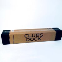 ClubsDock Wandhalterung für Golftaschen, Modell Weiß – Praktische Aufbewahrungslösung, stabil, platzsparend, einfache Montage, schützt Golftasche und Schläger, ideal für Garage oder Keller.