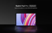 Xiaomi Redmi Pad Pro Keyboard Case, QWERTY Bluetooth Keyboard, Detachable, Slim Design, Magnetic, Protective Case, Black, for Redmi Pad Pro, Wireless, Integrated Stand, Lightweight, Comfortable