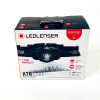 Ledlenser H7R Core LED Stirnlampe, 1000 Lumen, fokussierbar, stufenlos dimmbar, IP67 wasserdicht, 250m Reichweite, USB-Magnetladung, Lithium-Akku, Constant Light, Kopflampe, Energieklasse A