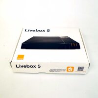 Livebox 5 Orange Glasfaser Router, Modell PRV33AC8B-B-OG, schneller WLAN-Router für Glasfaseranschluss, unterstützt mehrere Geräte, modernes Design, einfache Installation, hohe Übertragungsgeschwindigkeit