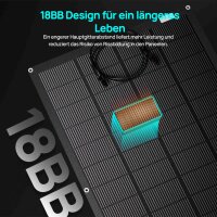 Eco Worthy 2x 200W Solarmodul Set, Modell ECO-SM-AM200W, flexibles 24V Monokristallin-Modul, leicht, biegbar, ideal für Wohnmobil, Boot, Garten, hohe Effizienz, wetterfest, einfache Montage