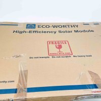 Eco Worthy 2x 200W Solarmodul Set, Modell ECO-SM-AM200W, flexibles 24V Monokristallin-Modul, leicht, biegbar, ideal für Wohnmobil, Boot, Garten, hohe Effizienz, wetterfest, einfache Montage