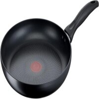 Tefal G155S544 Kochgeschirr-Set, 5-teilig, induktionsgeeignet, antihaftbeschichtet, robust, spülmaschinenfest, ergonomische Griffe, hitzebeständig, vielseitig einsetzbar, modernes Design, Farbe Schwarz