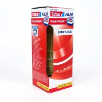 tesa tesafilm transparent, 4 Rollen (33m x 15mm), 10er Pack, Klebefilm für Büro & Haushalt, reißfest, unsichtbar, leicht abrollbar, vielseitig einsetzbar