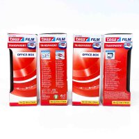 tesa tesafilm transparent, 4 Rollen (33m x 15mm), 10er Pack, Klebefilm für Büro & Haushalt, reißfest, unsichtbar, leicht abrollbar, vielseitig einsetzbar