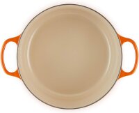Le Creuset Signature Casserole Dish, round, 12L, 34cm, enamelled cast iron, heat-resistant, aroma-tight, suitable for all stovetops, flame color, durable, ideal for roasts and braises