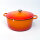 Le Creuset Signature Casserole Dish, round, 12L, 34cm, enamelled cast iron, heat-resistant, aroma-tight, suitable for all stovetops, flame color, durable, ideal for roasts and braises