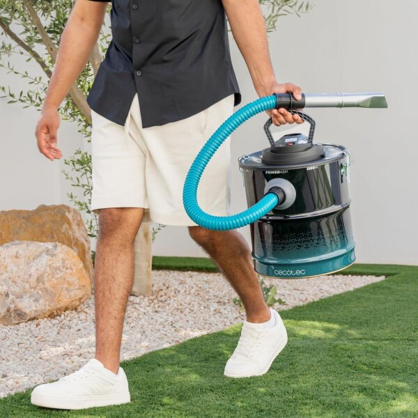 Cecotec Conga Ash 4000 Home Aschesauger 20L, 1200W, 18kPa Saugkraft, Metall-Schlauch, Metallgitterfilter, 38mm Düse, ideal für Kamin- und Grillreinigung