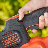 Black & Decker BCHTS3620L1-GB Motorheckenschere 55 cm, Doppelklinge, kabellos, leicht 3,2 kg, ergonomischer Griff, ideal für präzisen Heckenschnitt und komfortable Handhabung