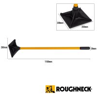 Roughneck ROU64379 Handstampfer, 20x20 cm, Verdichtungswerkzeug, ideal für Asphalt, Gehwege, Pflasterarbeiten, robuster Stahlkopf, ergonomischer Griff, effiziente Bodenverdichtung, langlebig, Profi-Qualität