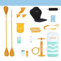 HUIIKE SUP Board, model no. not specified, inflatable stand-up paddleboard, including high-quality accessories, non-slip deck, easily transportable, for beginners and advanced paddlers, versatile use