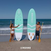 HUIIKE SUP Board, model no. not specified, inflatable stand-up paddleboard, including high-quality accessories, non-slip deck, easily transportable, for beginners and advanced paddlers, versatile use