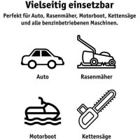 WALTER Kraftstofftrolley 53L, Modell mit 8L/min Förderleistung, 6-Zoll-Rädern, 3m Zapfschlauch, Handkurbel, mobiler Benzinkanister für flexiblen Kraftstofftransport