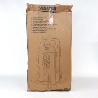 WALTER Kraftstofftrolley 53L, Modell mit 8L/min Förderleistung, 6-Zoll-Rädern, 3m Zapfschlauch, Handkurbel, mobiler Benzinkanister für flexiblen Kraftstofftransport