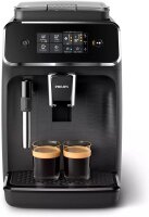 Philips Kaffeevollautomat Series 2200, Modell EP2224/10, 15 bar, 1500W, Kaschmirgrau – Frisch gebrühter Kaffee & Espresso, Milchaufschäumer, Touchdisplay, individuell einstellbar, kompakt & modern