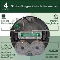 iRobot Roomba Combo 505 Plus Saugroboter, Schwarz, mit AutoWash Dock, 2-in-1 Saugen & Wischen, automatische Reinigung, intelligente Navigation, ideal für Hartböden & Teppiche, App-Steuerung