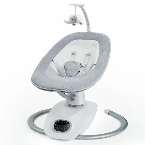 Momcozy CocoSway AW01 3D-Motion Babyschaukel, elektrisch, 5 Schaukelmodi, leise, Timer, Musik, Neugeborene bis Kleinkind, platzsparend, komfortabler Sitz, einfache Bedienung