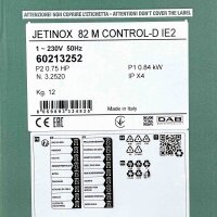 DAB Jetinox+ 82M Control-D IE2 Hauswasserwerk, 600W,...