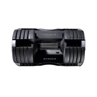 BYZOOM FITNESS 11.3kg adjustable dumbbell, Pure Series Black, 5 weight settings, compact and versatile.