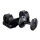 BYZOOM FITNESS 11.3kg adjustable dumbbell, Pure Series Black, 5 weight settings, compact and versatile.