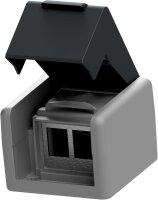 EasyLan CKVDAP92 Aufputz-Gehäuse, 2-fach, leer,...