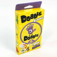 Dobble D0BB04IT Card Game – Italian Version, fast-paced reaction game, 55 cards, 5 game variations, for children & adults, promotes concentration and speed, ideal for travel and parties
