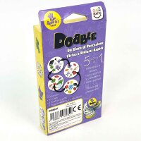 Dobble D0BB04IT Card Game – Italian Version, fast-paced reaction game, 55 cards, 5 game variations, for children & adults, promotes concentration and speed, ideal for travel and parties
