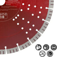 Prodiamant diamond cutting disc 350mm, model 833800-350-30, Universal Pro15, concrete, 30mm bore, for precise cuts in concrete and building materials, durable, professional quality