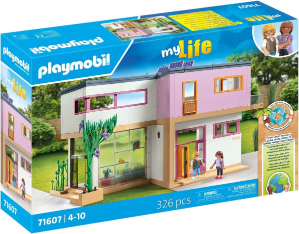 PLAYMOBIL 71607 House, Playset, Dollhouse with Conservatory, detailed, for creative role-playing, accessories included, promotes imagination, ages 4+