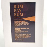 DS & DURGA Rum Bay Rum, 50ml Herrenduft – Frisches, würziges Eau de Parfum mit aromatischen Noten, moderner Charakter, ideal für stilbewusste Männer