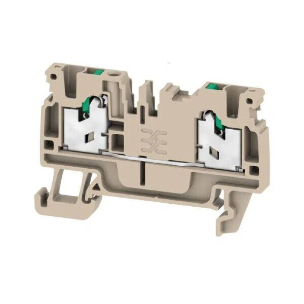 Weidmüller 2674530000, 99x Feed-through terminal block AS2C 2.5, beige, for conductor connection up to 2.5 mm², compact design