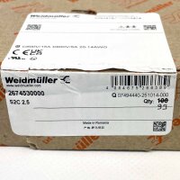 Weidmüller 2674530000, 99x Feed-through terminal block AS2C 2.5, beige, for conductor connection up to 2.5 mm², compact design