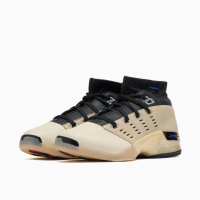 Air Jordan x Infinite Archives 17 Retro Low SP Unisex Sneakers, EUR 44.5, Beach/Metallic Silver-Black, Limited Edition