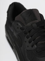 Nike Air Max 90 sneakers, size 42, black smooth leather, sporty, comfortable cushioning
