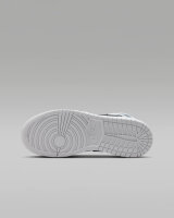 Nike AIR JORDAN 1 MID, Jungen Sneaker, Gr. 37.5, Schwarz/Blau, Leder, Retro-Design, hoher Tragekomfort