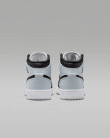 Nike AIR JORDAN 1 MID, Jungen Sneaker, Gr. 37.5, Schwarz/Blau, Leder, Retro-Design, hoher Tragekomfort