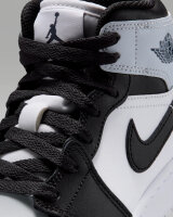 Nike AIR JORDAN 1 MID, Jungen Sneaker, Gr. 37.5, Schwarz/Blau, Leder, Retro-Design, hoher Tragekomfort