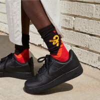 Nike Air Force 1 07, womens sneakers, size 40.5, natural leather, black, classic design