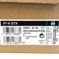 Salomon XT-6 GTX Herren Sneaker, Größe 46 2/3, wasserdicht, Farbe Nordatlantik/Schwarz/Silber